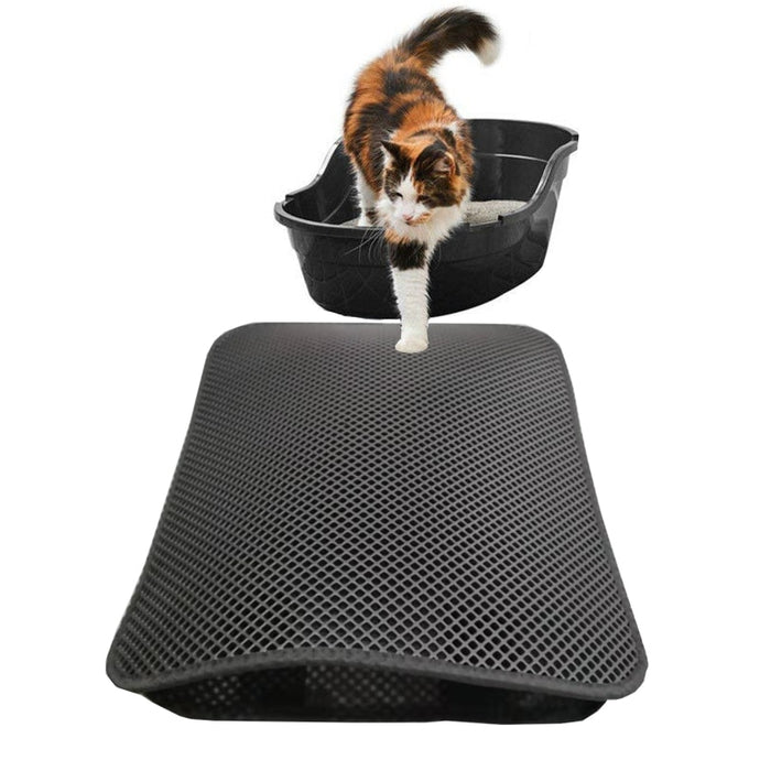 Premium Dual-Layered Cat Litter Mat - VIP