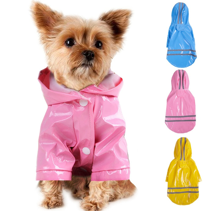 Hooded Waterproof Raincoat and Jacket for Dogs and Cats